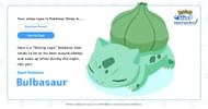 Bulbasaur in dozing sleep style